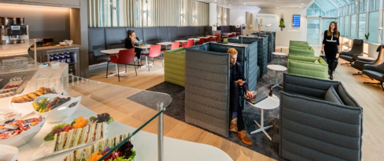 Europa Lounge am Flughafen München: Frisch renoviert.