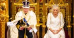 König Charles bei seiner Rede: Nicht alle hatten Freude.