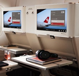 Die neue Premium Economy Class von Swiss in einer Boeing 777: Insgesamt gibt es ...