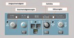 Die Flight Control Unit (FCU): Mit der Einheit regelte der Kopilot den Sinklfug.