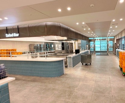 Die Kantine von Korean Air: Das Tollste kommt asm Ende des Flurs.