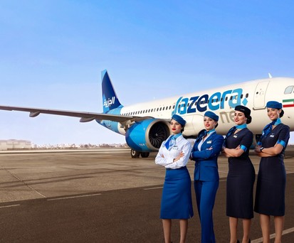 Crew von Jazeera Airways: Fliegt nun ab Saudi-Arabien.