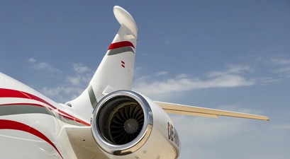 Dassault Falcon von Skyside: Unheimliche Begegnung über Spanien.-
