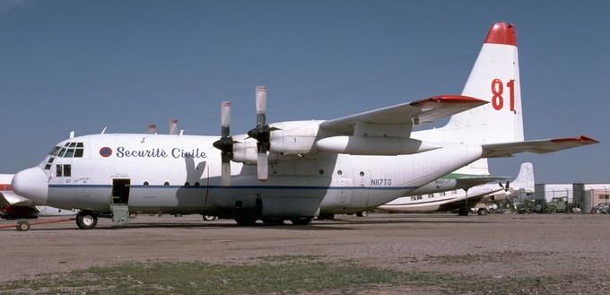 Lockheed L-382 Hercules von Securité Civile.