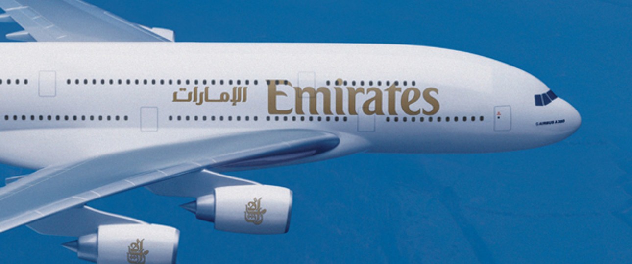 A380 von Emirates im Flug: «Pfeifendes Geräusch».