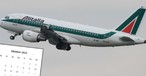 Airbus A319 von Alitalia: Nur noch bis zum 14. Oktober buchbar.