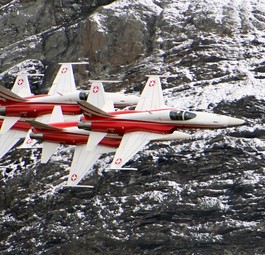 Northrop F-5 der Patrouille Suisse: Heben nicht mehr ab.