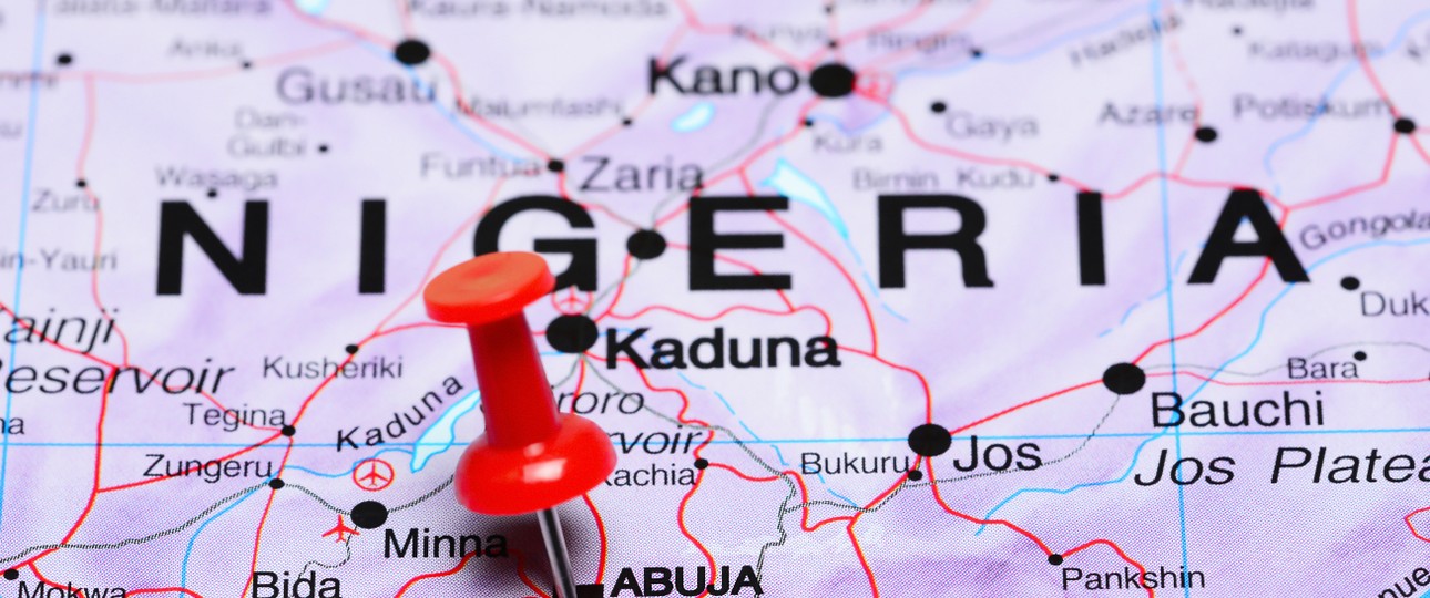 Karte von Nigeria: Die Hauptstadt ist Abuja.