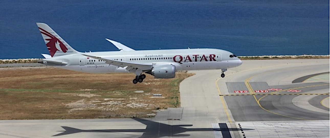 Qatar-Maschine im Landeanflug: Kein Interesse mehr an American.