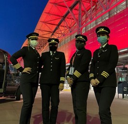 Pilotinnen von Air India: Der Anteil im Land beträgt mehr als 12 Prozent.