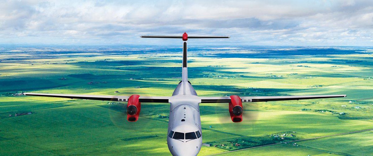 Dash 8 im Flug: Die neue Nationalairline Ecuadors setzt auf dieses Modell.