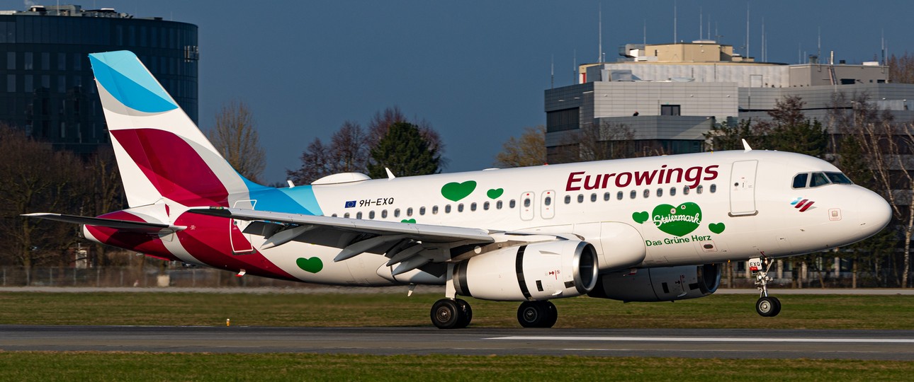 Steiermark-A319 von Eurowings: Ab sofort unterwegs.