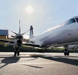 Eine Saab 2000 von Frost Air: Seit Mai hat die Airline ihr eigenes Air Operator Certificate.
