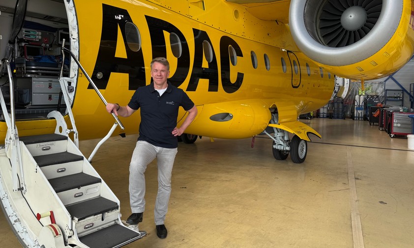 Aero-Dienst-Chef Oliver Kosing: Betreibt die Rettungsflugzeuge für den ADAC.