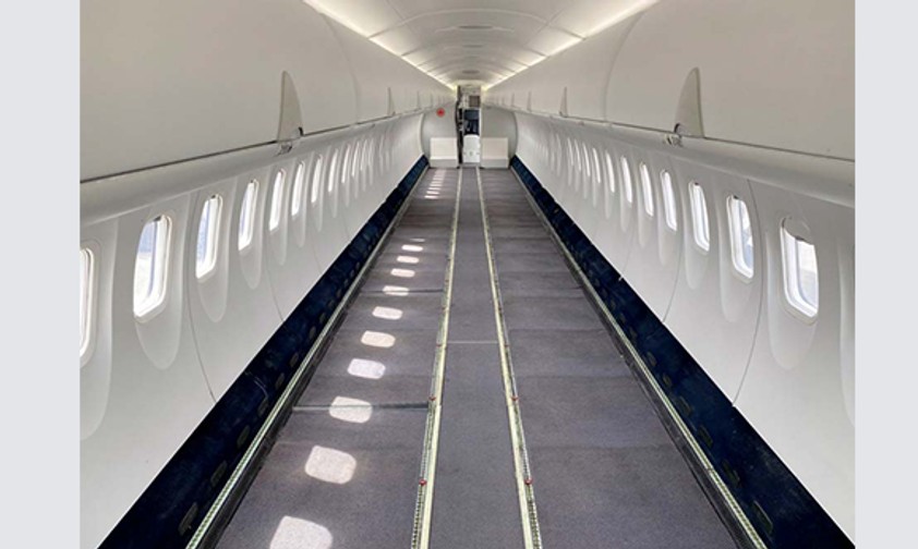 Kabine einer umgebauten Dash 8 von Air Canada: 13 Exemplare des Turbopropfliegers werden umgebaut.