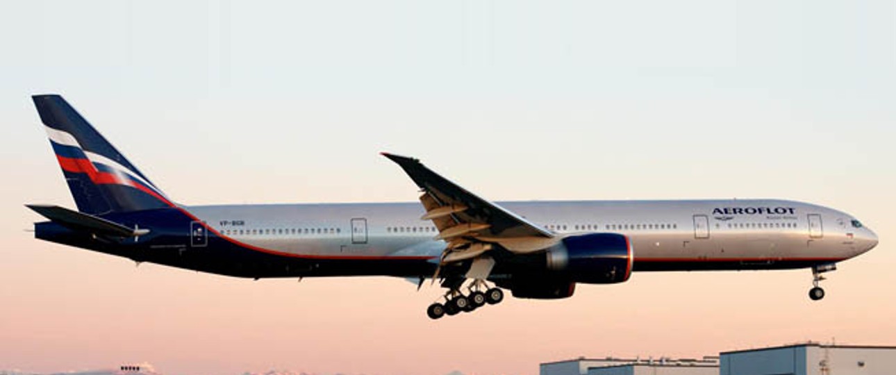 Boeing 777-300 ER von Aeroflot: Steigende Nachfrage von und nach Japan.