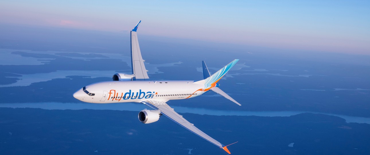 Eine Boeing 737 Max von Flydubai: Airlines müssen vorher Listen nach Israel schicken.