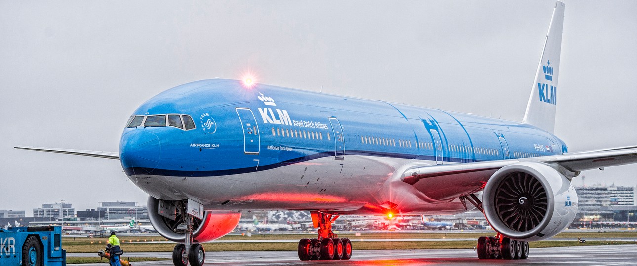 Flieger von KLM: Lange Routen nach Asien sorgen für hohe Kosten.