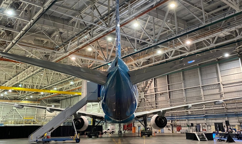 Boeings 787 Eco Demonstrator in Seattle: Fortschritt bei Nachhaltigkeit ist zentral.
