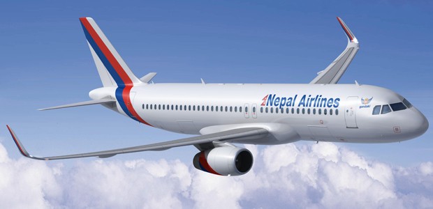 Airbus A320 in den Farben von Nepal Airlines: Endlich neu Jets.