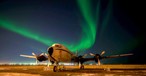 Everts Air DC-6-Frachter und Nordlichter gehören irgendwie zusammen.