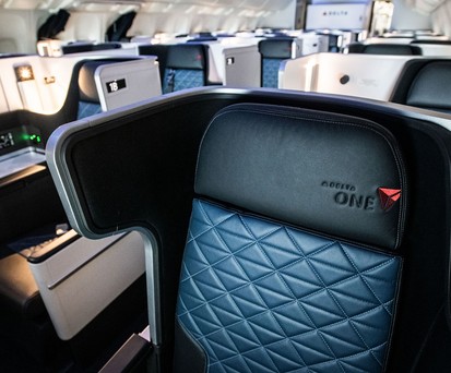 Mehr Privatsphäre in der Business Class Delta One.