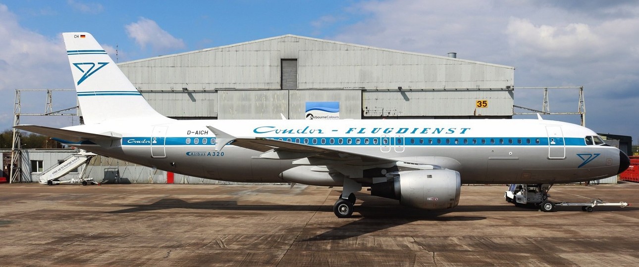 Hier kommt der neue Hans:  Die D-AICH im grau-blauen Design der frühen 60er-Jahre.