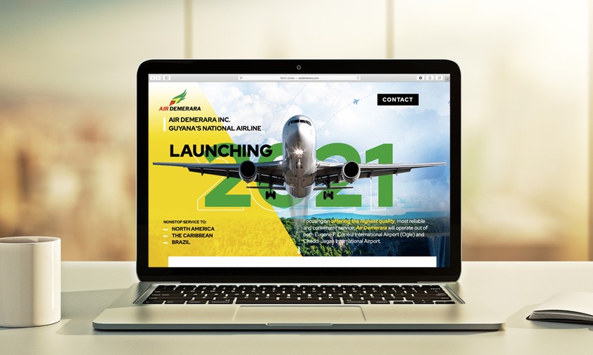 Webseite von Air Demerara: Die ersten Flüge sollen 2021 starten.