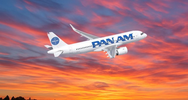 Airbus A320 Neo von Pan Am (Montage): Bald wirklich am Himmel zu sehen?