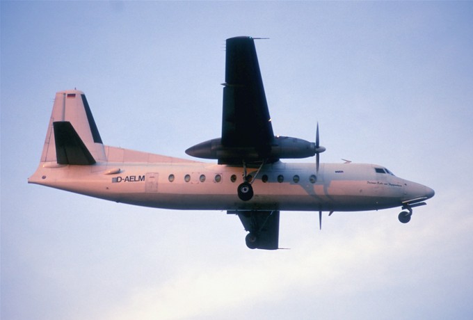 Fokker F-27 von WDL: Gut für Frachtflüge.