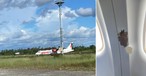 Wings Air: Die Fotos sollen die getroffene ATR 72 und den Einschuss zeigen.