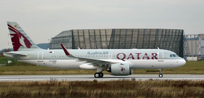 A320 Neo in Hamburg Finkenwerder: Die Golfairline will weniger Exemplare des Fliegers.