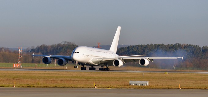 Die Lackierung von Air France ist bereits entfernt.