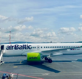 Airbus A220 von Air Baltic: Die Airline betreibt eine junge Einheitsflotte.