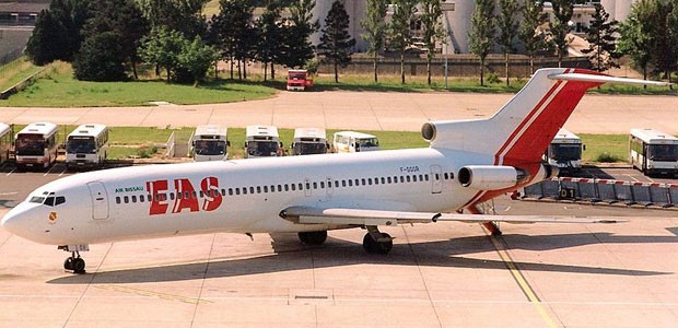 Eine von EAS geleaste Maschine von Air Bissau: Die Airline wurde 1998 abgewickelt.