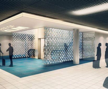 So visualisiert KLM den ersten Stock der umgestalteten Crown Lounge.