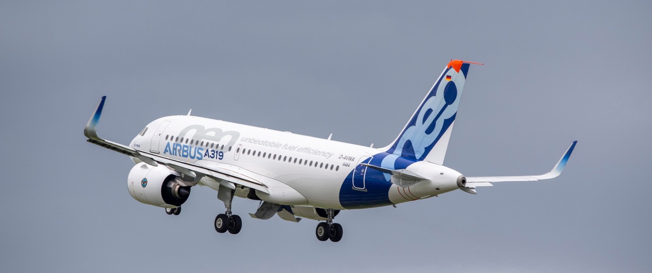 Airbus A319 Neo, hier beim Erstflug im Jahr 2019: Der Vorgänger A319 Ceo wurde seit 1994 gebaut.