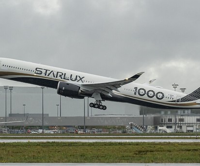 Erster Airbus A350-1000 von Starlux: Das Flugzeug ist am 5. Januar in Toulouse übergeben worden.