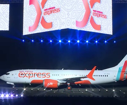 Boeing 737 Max im neuen Design von Air India Express: Soll ab sofort fliegen.