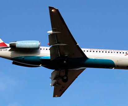 Die Fokker 100 mit der Kennzeichnung OE-LVA: Nun in Australien unterwegs.