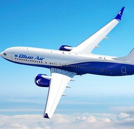 Blue Air aircraft: The crisis has been tough for the airline.