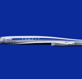 Entwurf der Tu-444 (archiv): Tupolev widmet sich erneut Geschäftsreisen mit Überschall.