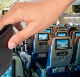 Kabine von Aeroflot: Die Fluggesellschaft hat ein Problem mit Langfingern an Bord.