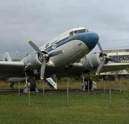 Douglas Dc-3 of Varig when it still stood near Rio's international airport.