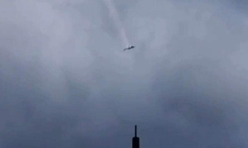 Absturz in Russland: Dieser Screenshot soll die Embraer der Söldnergruppe Wagner zeigen.
