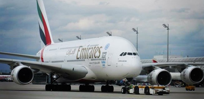 Emirates A380.