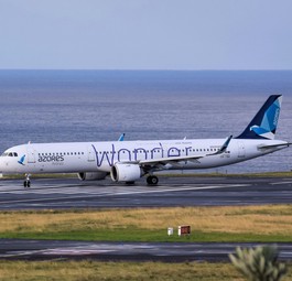 Airbus A321 LR von Azores Airlines: die Airline setzt das Flugzeug hauptsächlich auf USA-Flügen ein. 