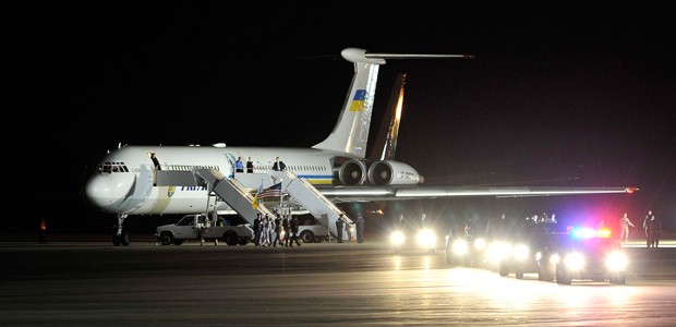 Il62 von Ukraine Air Enterprise: Über 30 Jahre alt.