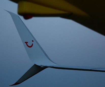 Winglet einer Boeing 737 von Tui Airlines: Ärger mit einem Flug.