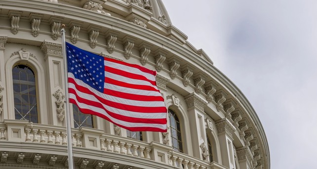 US-Flagge vor dem Kapitol: IN den USA ist ein neues Notam-System gestartet.
